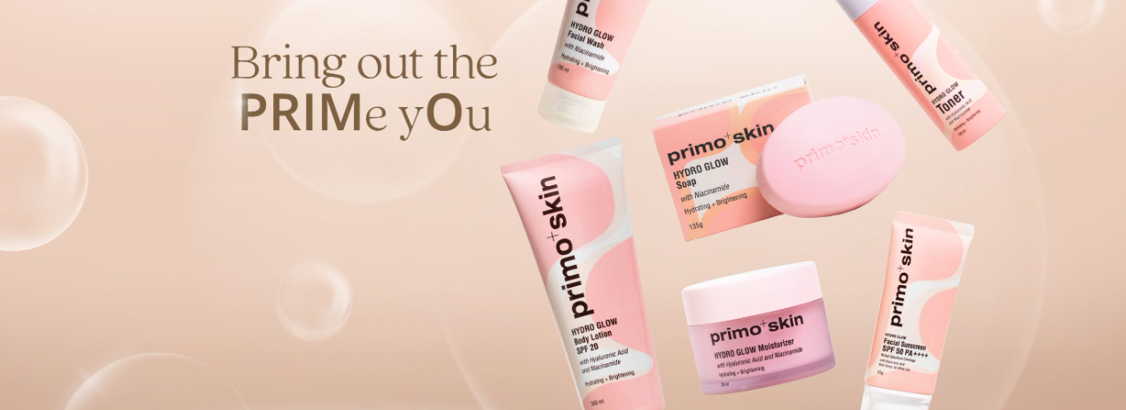 Primo+Skin Hydro Glow skincare collection